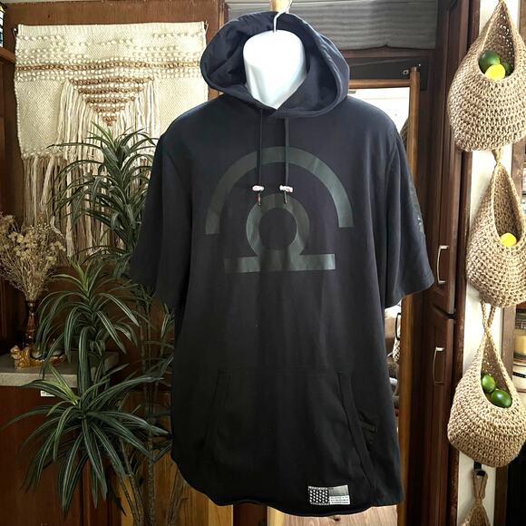 RARE Nike Air Pivot V3 Hoodie Tee XL Black | Vintage Y2K Pullover Streetwear - Picture 1 of 16